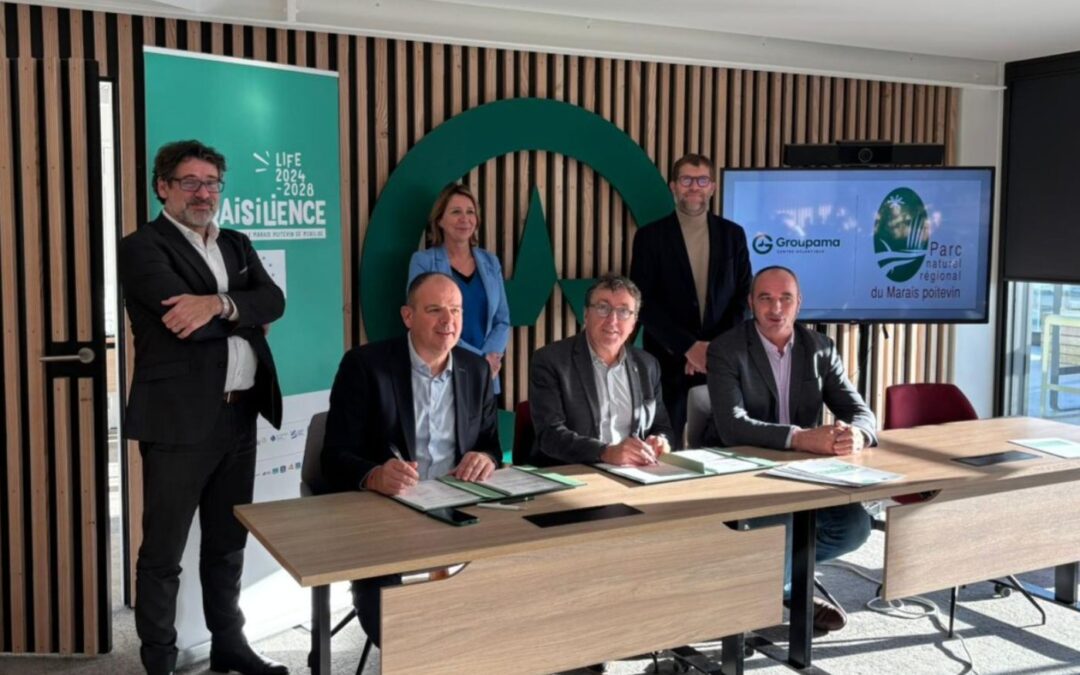 Groupama Centre-Atlantique, nouveau partenaire du projet LIFE Maraisilience